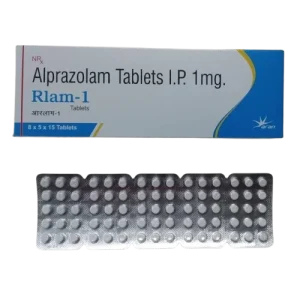 A box of Xanax 1mg with its pills